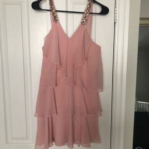 BCBG mini ruffle dress